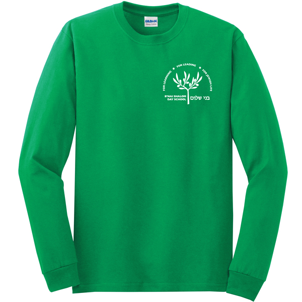 #13 Long Sleeve T-shirt - Small School Logo (1-color)